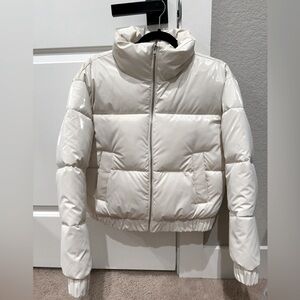 Abercrombie & Fitch Ultra Puffer Jacket, Cream, NWT